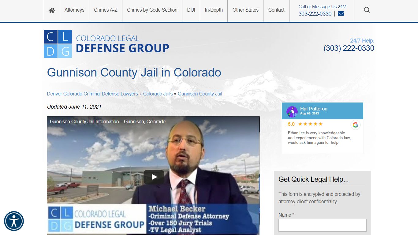 Gunnison County Jail & Detention Center Info - Visiting ...